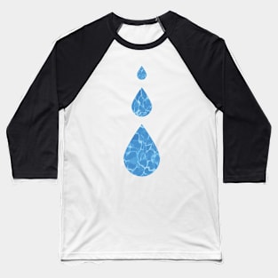 Water Drops Abstract - Water sign - The Five Elements Abstract  Symbol Baseball T-Shirt